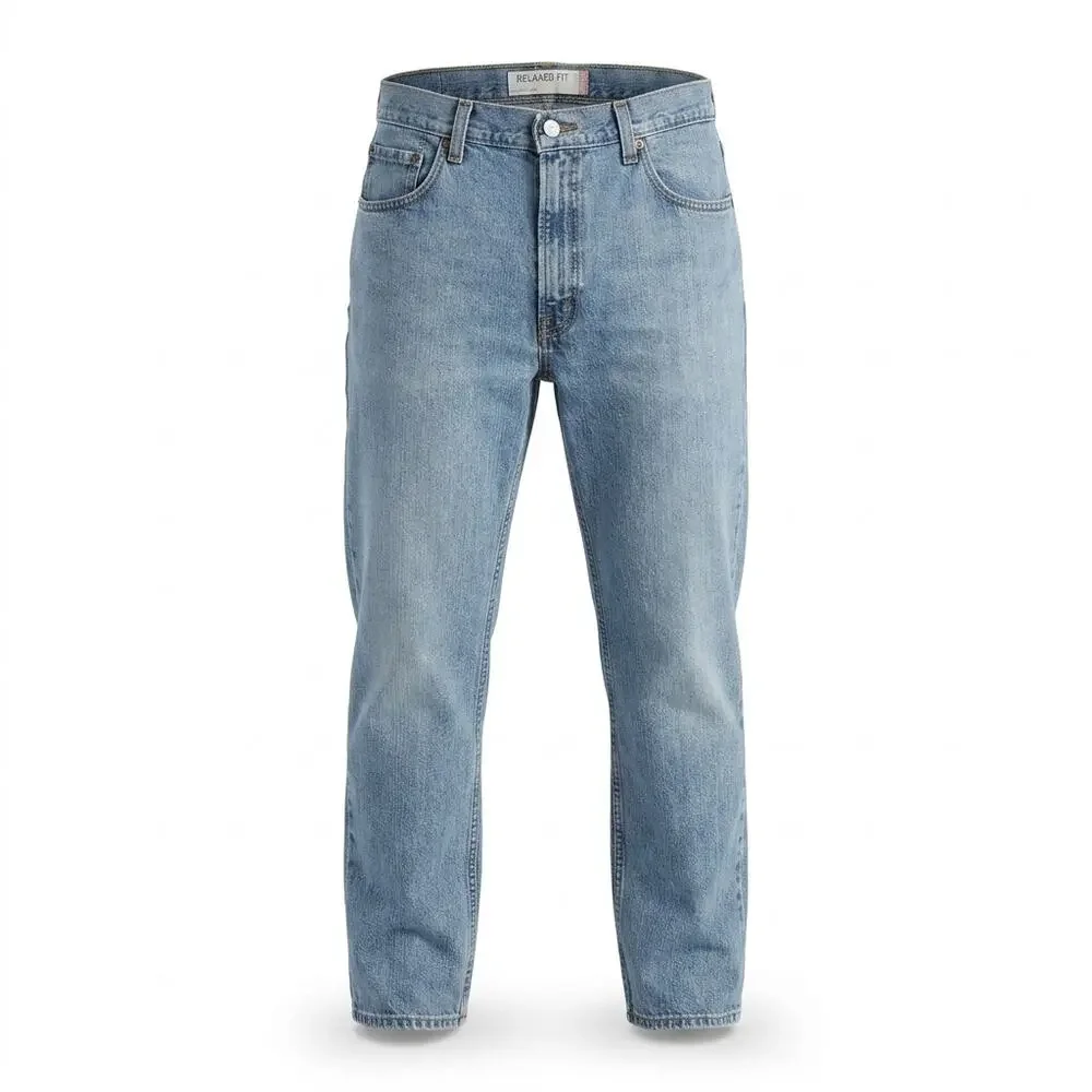 Levi's 550 Blue Light Wash Tapered Relaxed Fit Jeans Men Size W36 L30